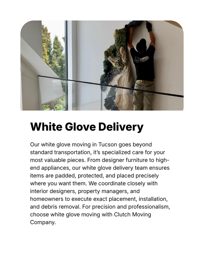 White Glove Delivery Services